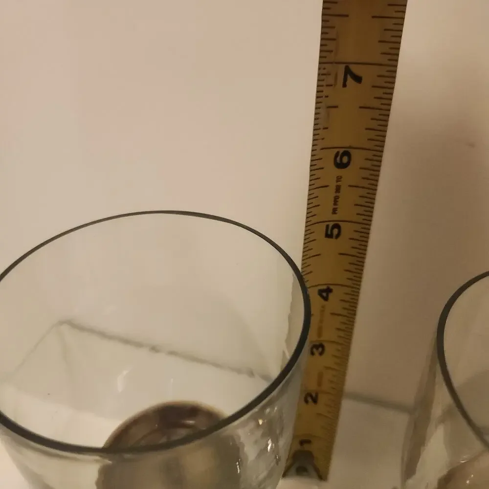 Godinger Stemless Set of 2 Airplane Bar Glasses Nickel plated
